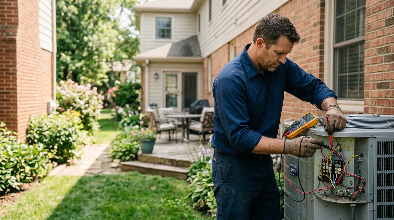 HVAC technician working near Gatlinburg, TN